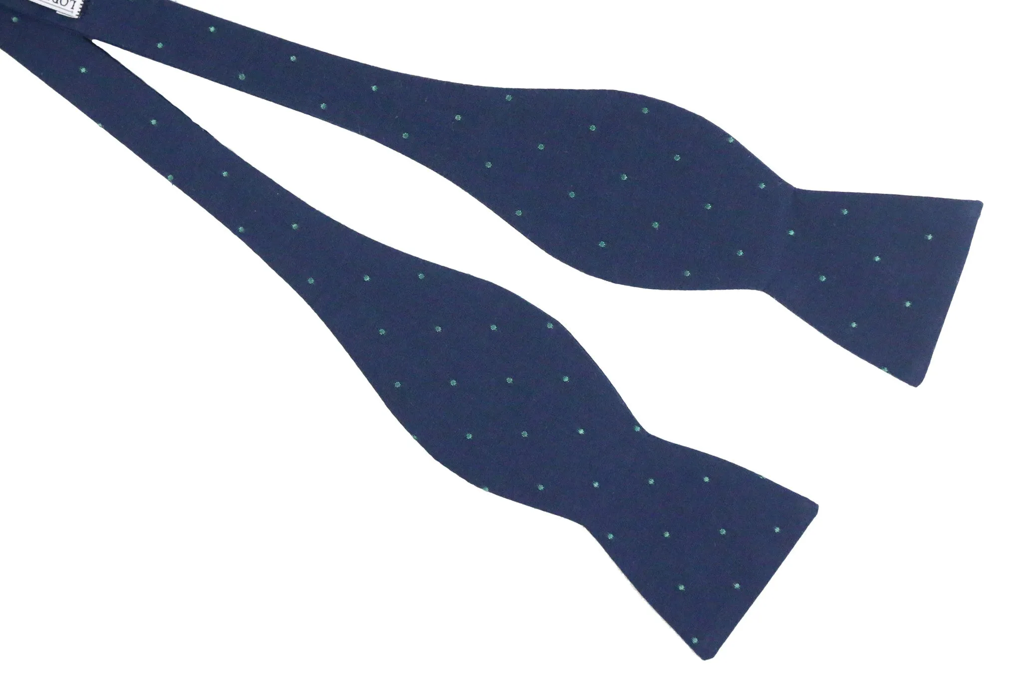 Blue & Green Dot Bow Tie
