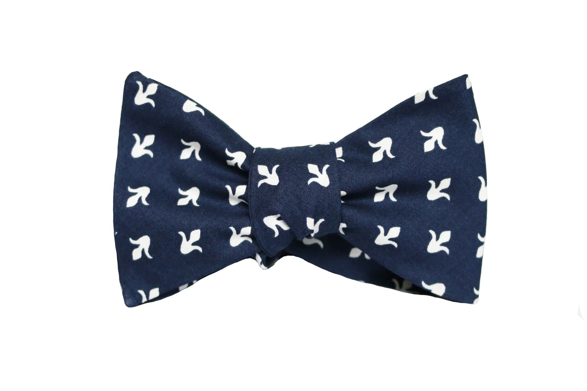 Blue Fleur de Lis Bow Tie