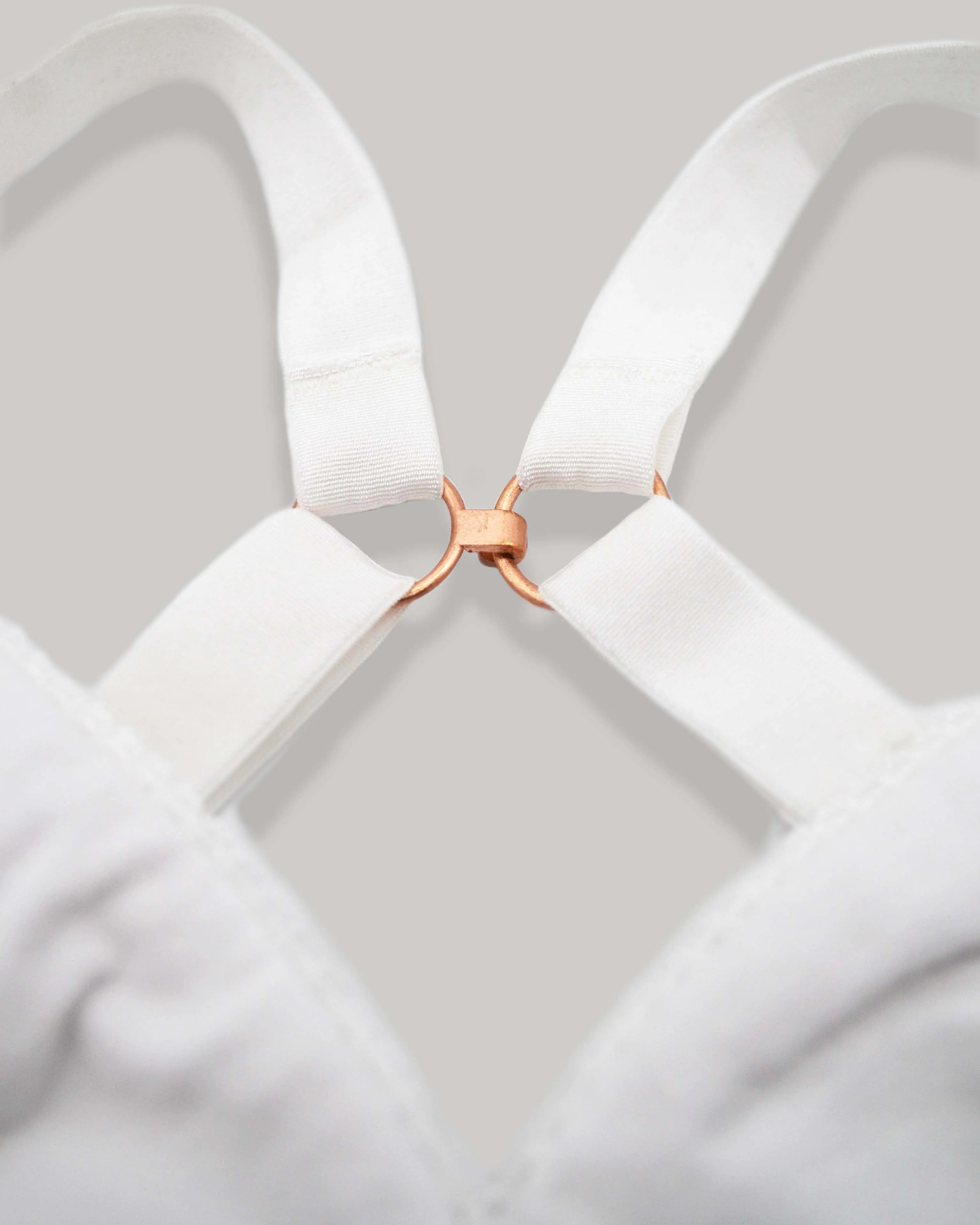Breastfeeding & Maternity Organic Cotton Bra | White