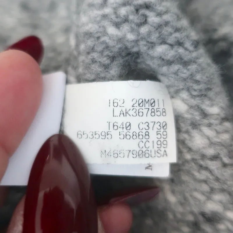 Brunello Cucinelli Colorblock Zip-Up Cardigan Gray Wool-Cashmere Size 46
