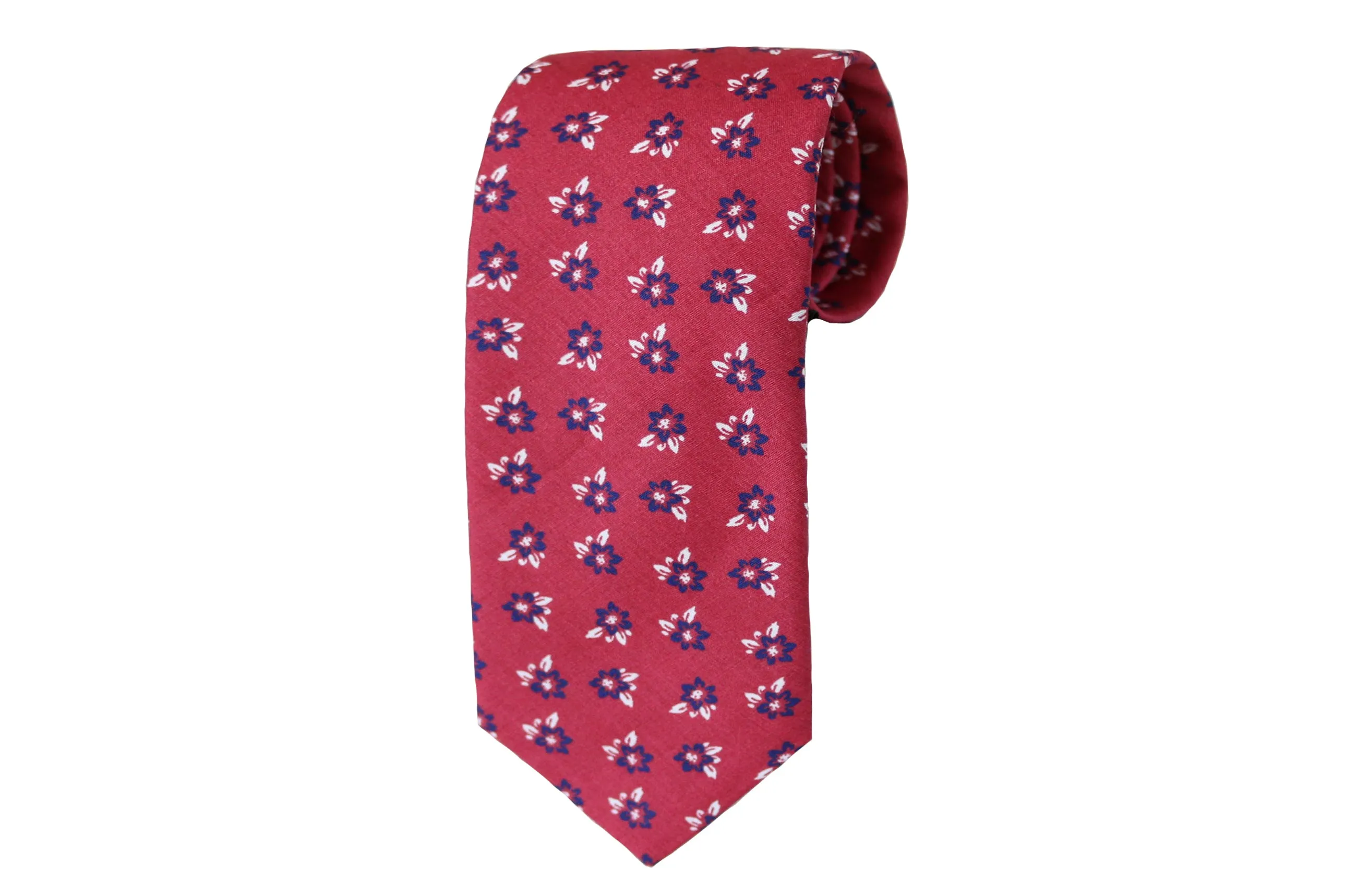 Burgundy Floral Tie