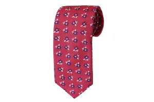 Burgundy Floral Tie