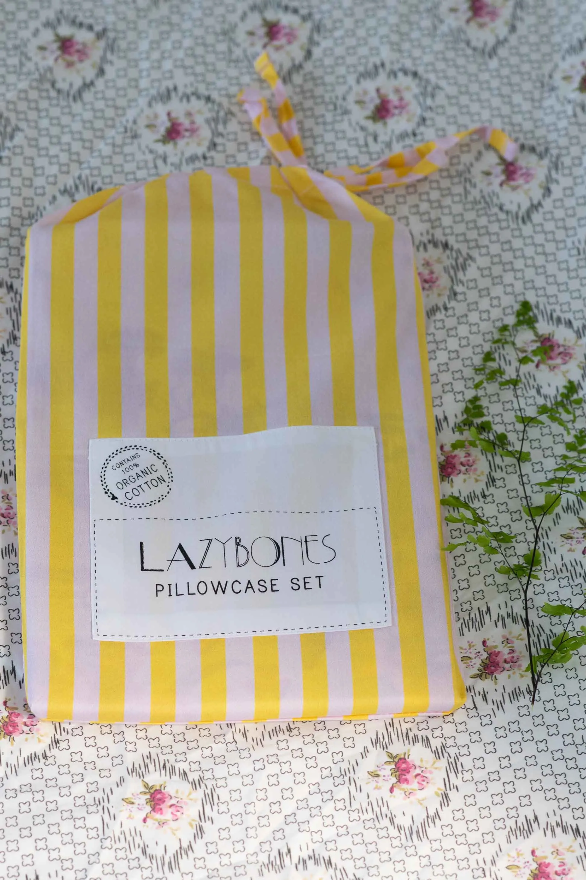 Busy Garden pillowcase set *organic cotton
