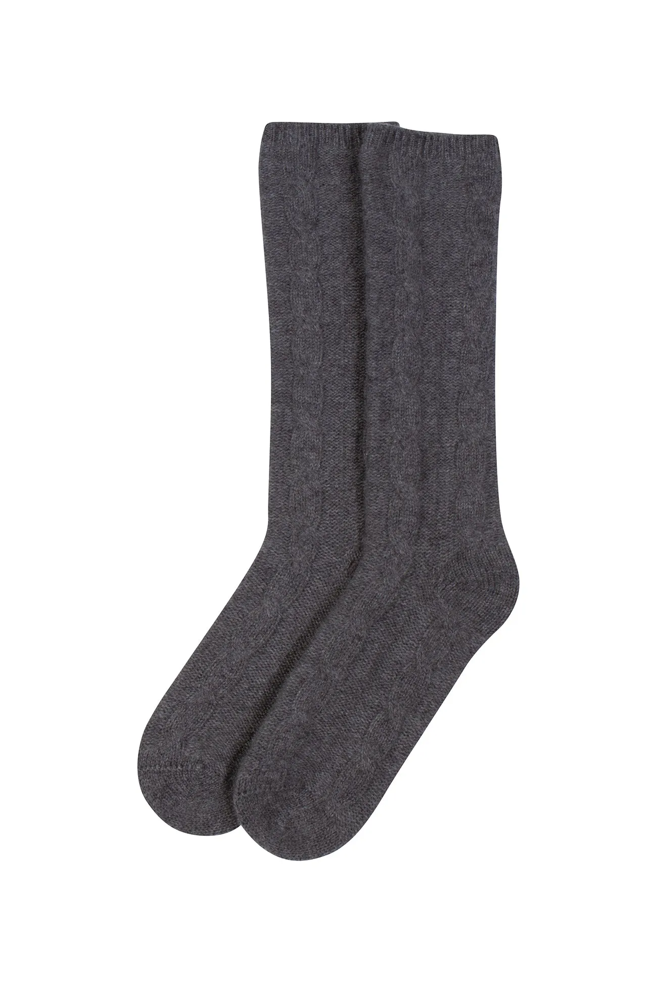 CABLE CASHMERE SOCKS
