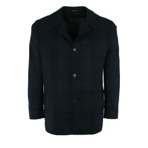 Cashmere Blackwatch Tartan Car Coat