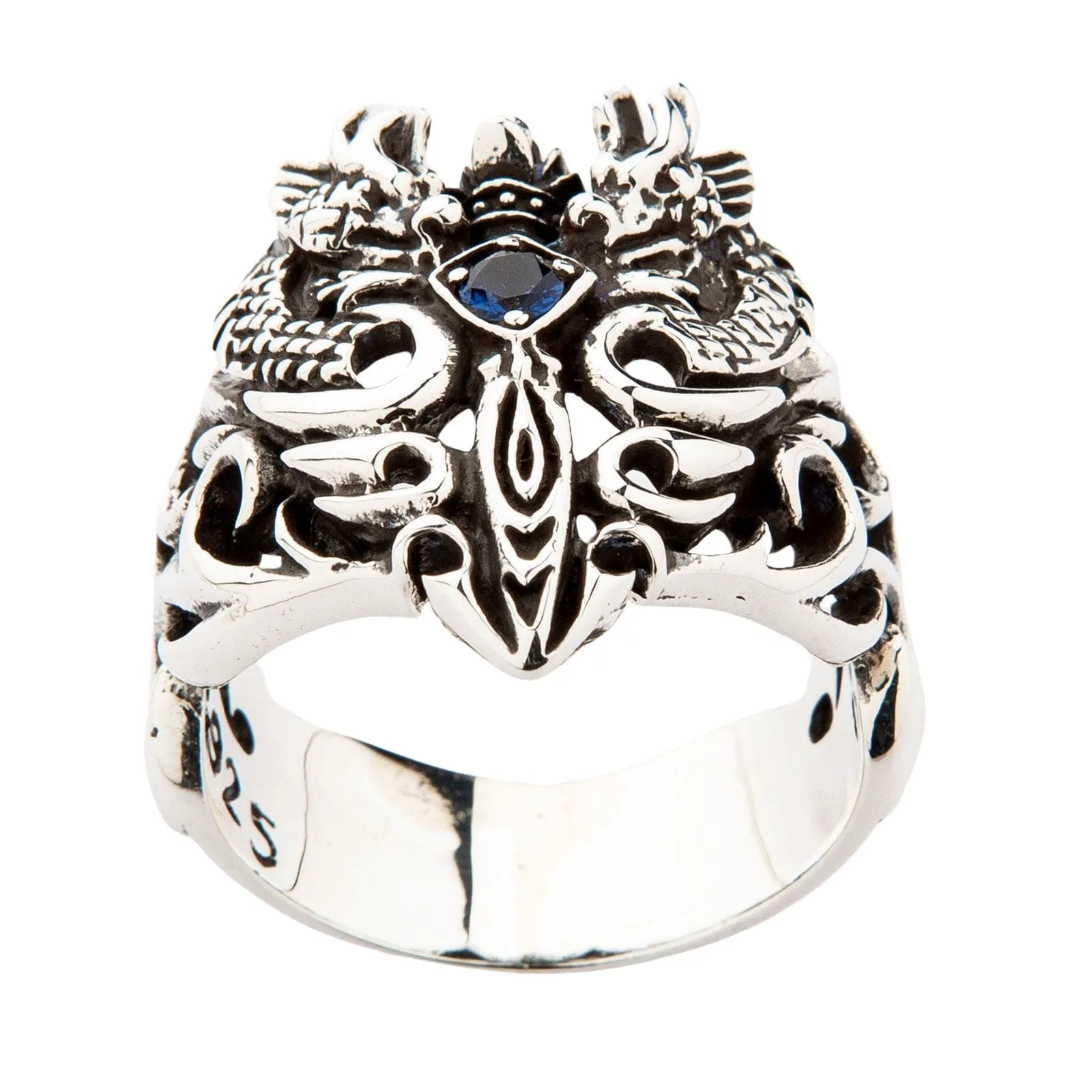 Celtic Dragon Sterling Silver Medieval Gothic Ring