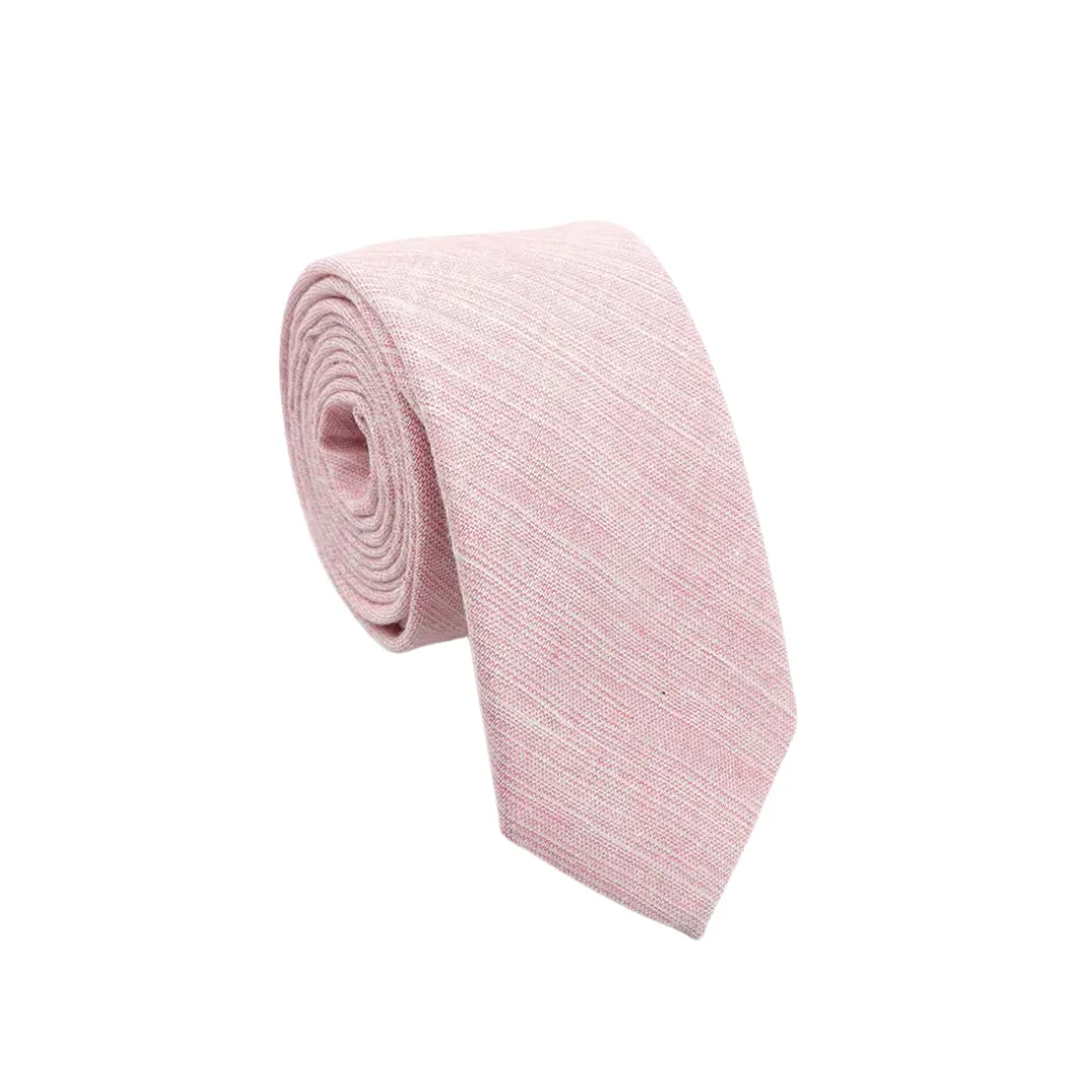 Charlie Blush Pink Linen Tie