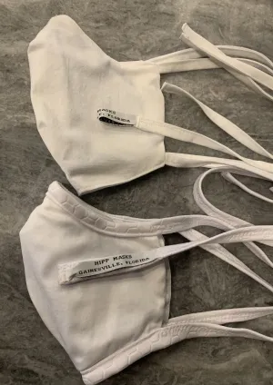 City Hall: White Sateen Cotton With White Stretch Ties