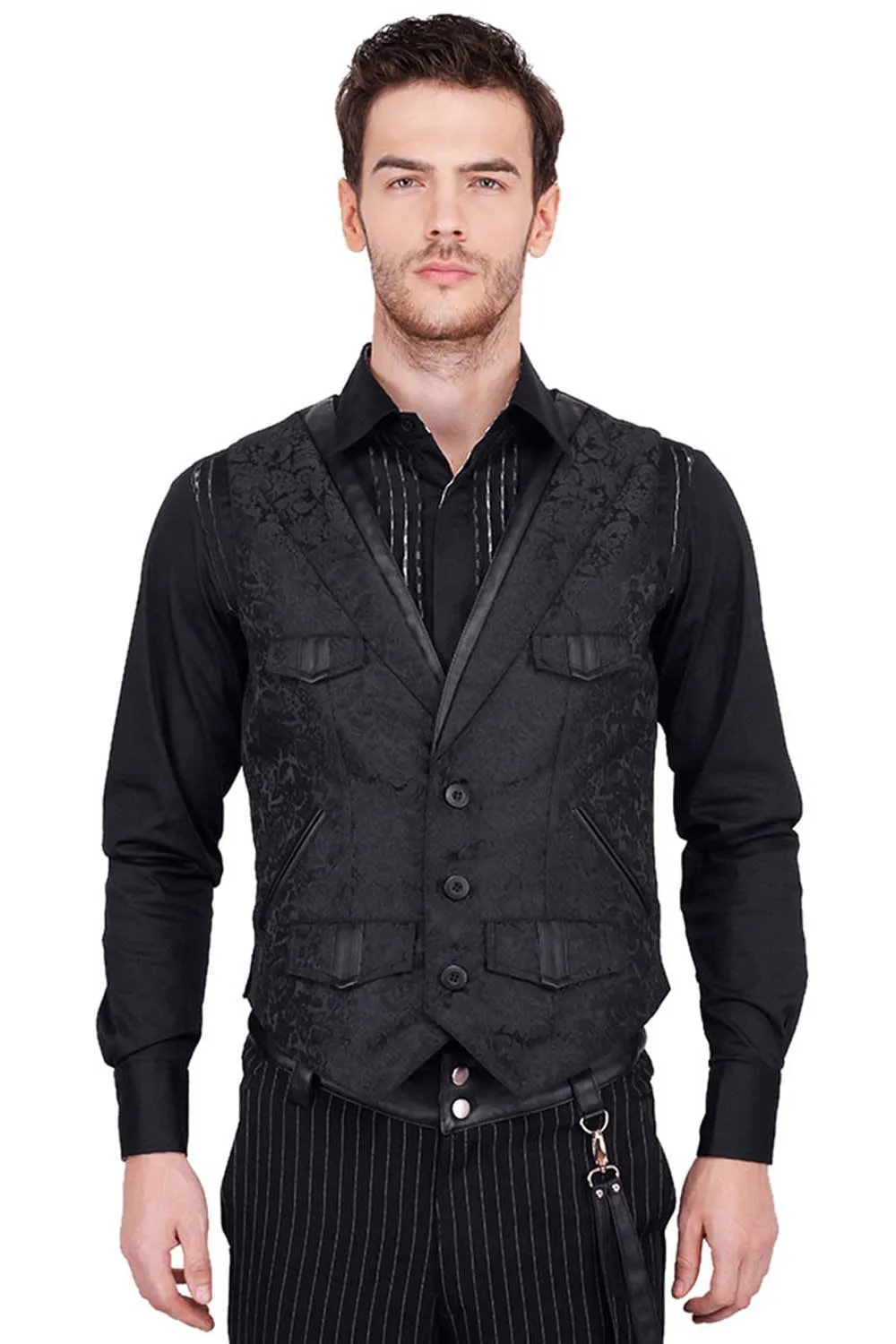 Coder Custom Made Gothic Men's Waist Coat