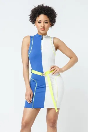Color Block Mini Dress