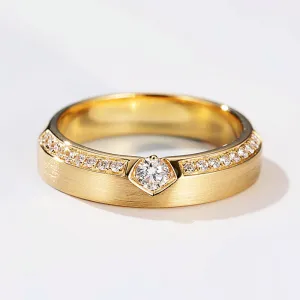 Contemporary Design Diamond Wedding Ring