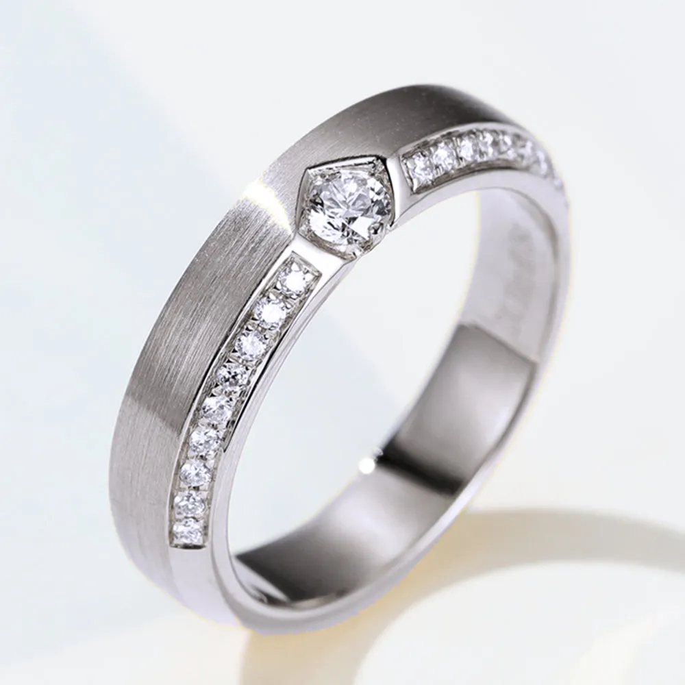 Contemporary Design Diamond Wedding Ring