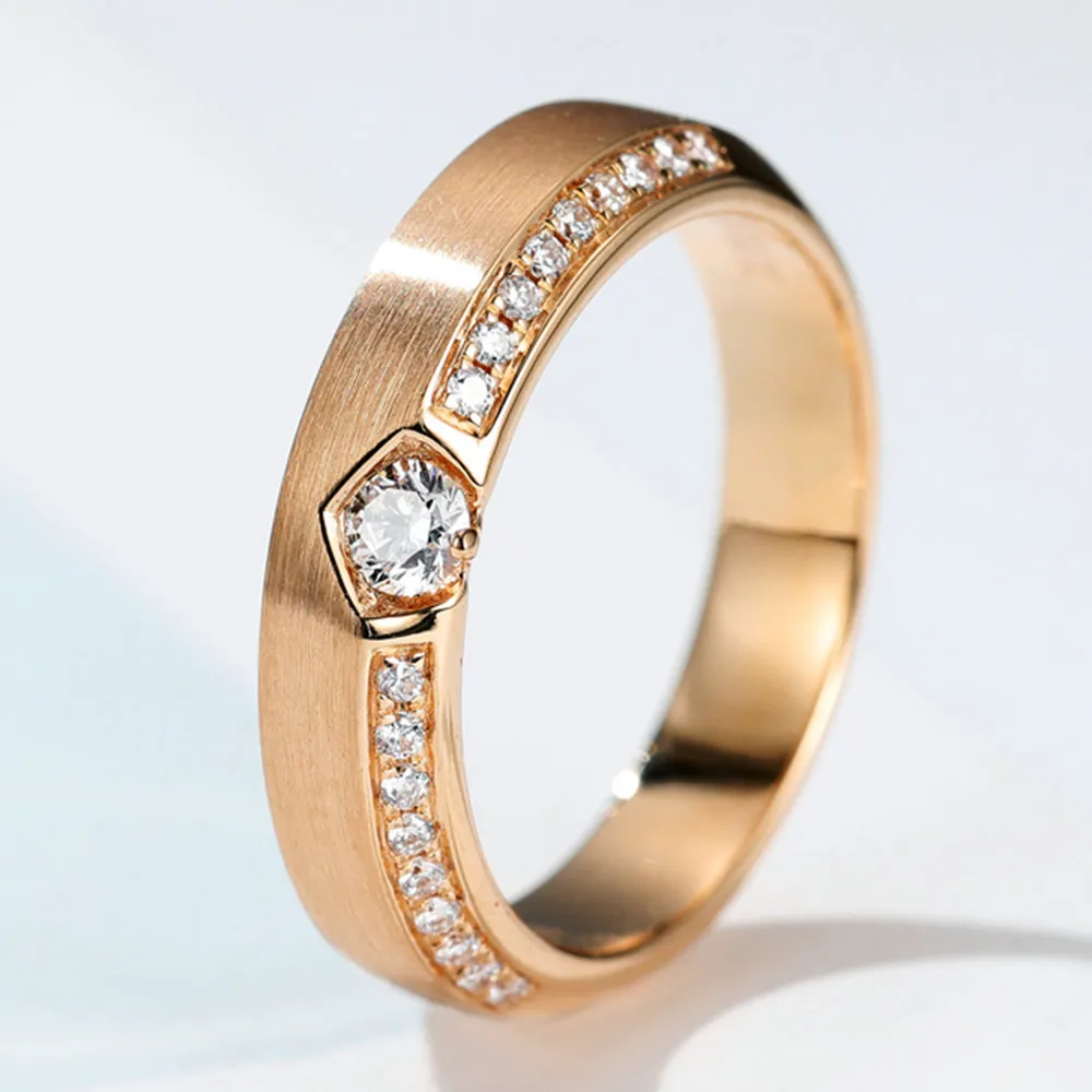 Contemporary Design Diamond Wedding Ring