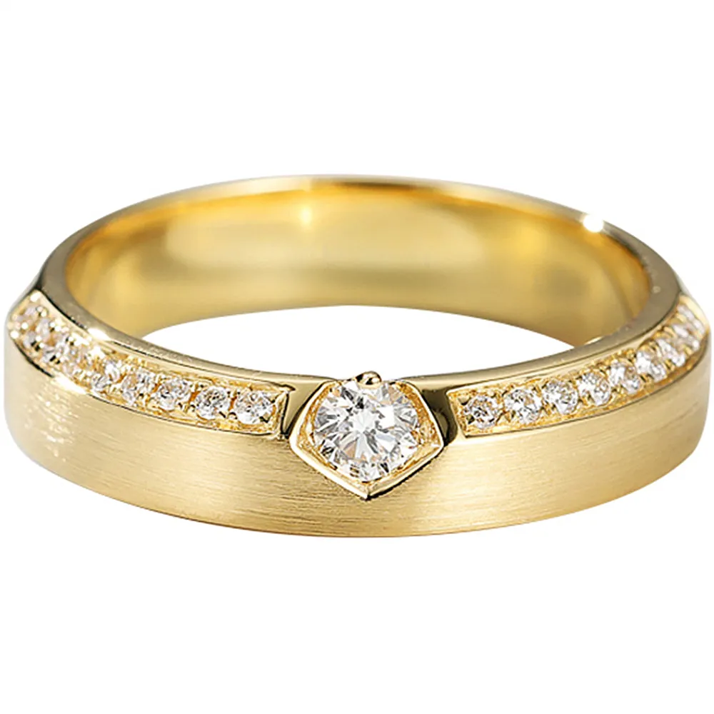 Contemporary Design Diamond Wedding Ring