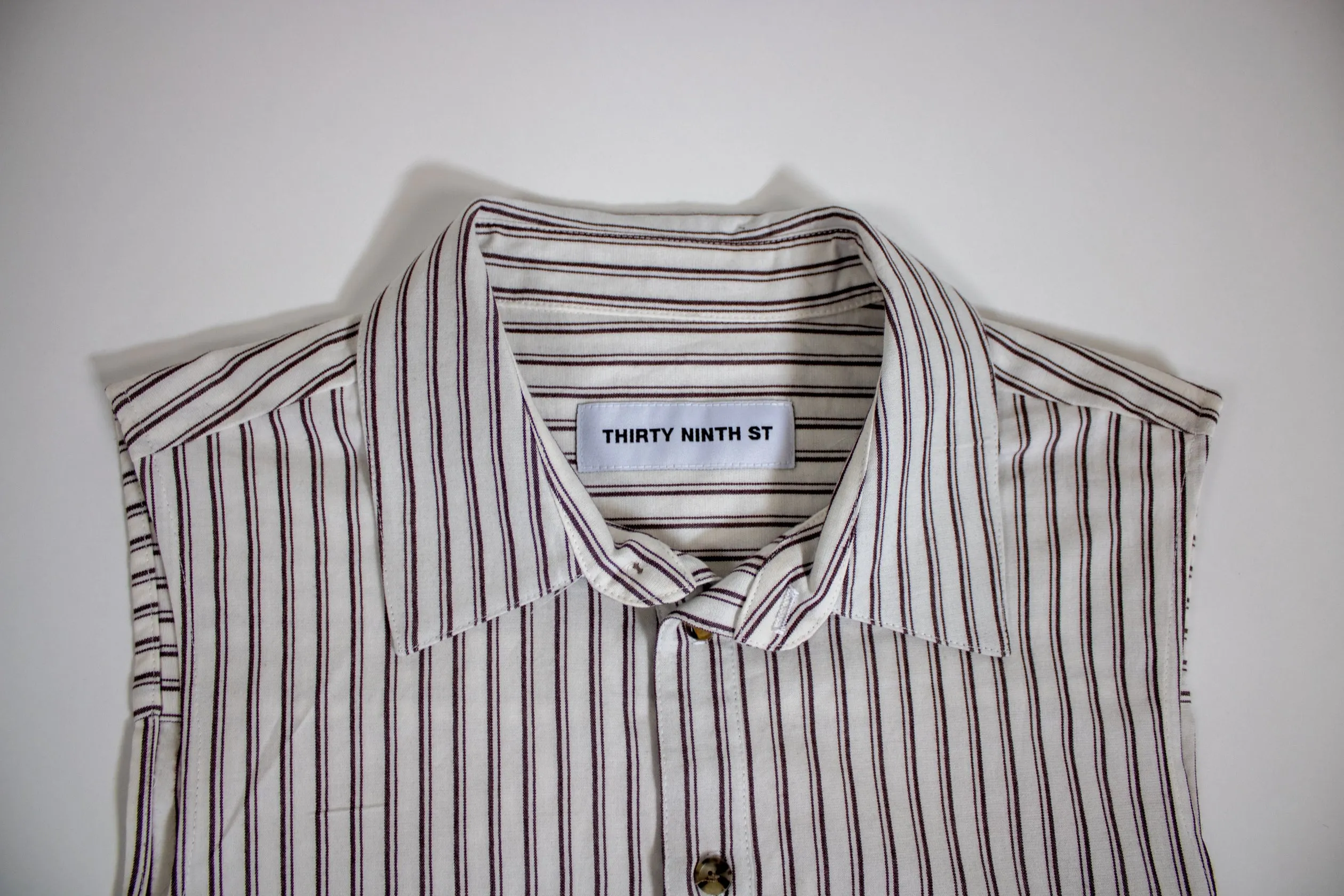 Cotton Cashmere Sleeveless Button Up