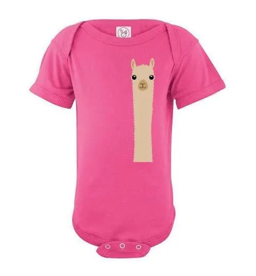 Cotton Infant Onesie - Alpaca Watching