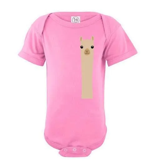 Cotton Infant Onesie - Alpaca Watching