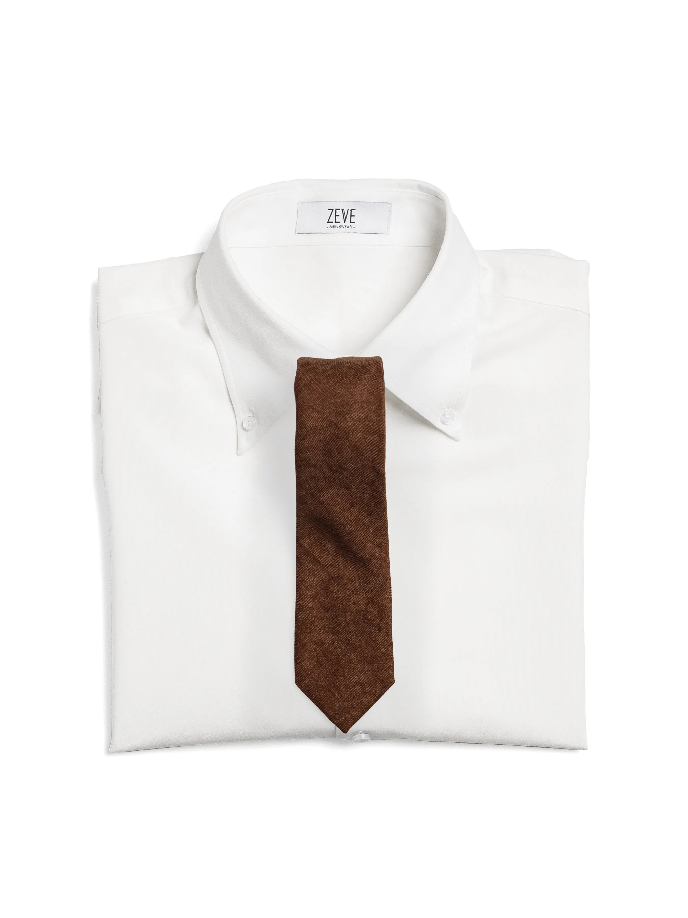 Cotton Tie - Coffee Brown