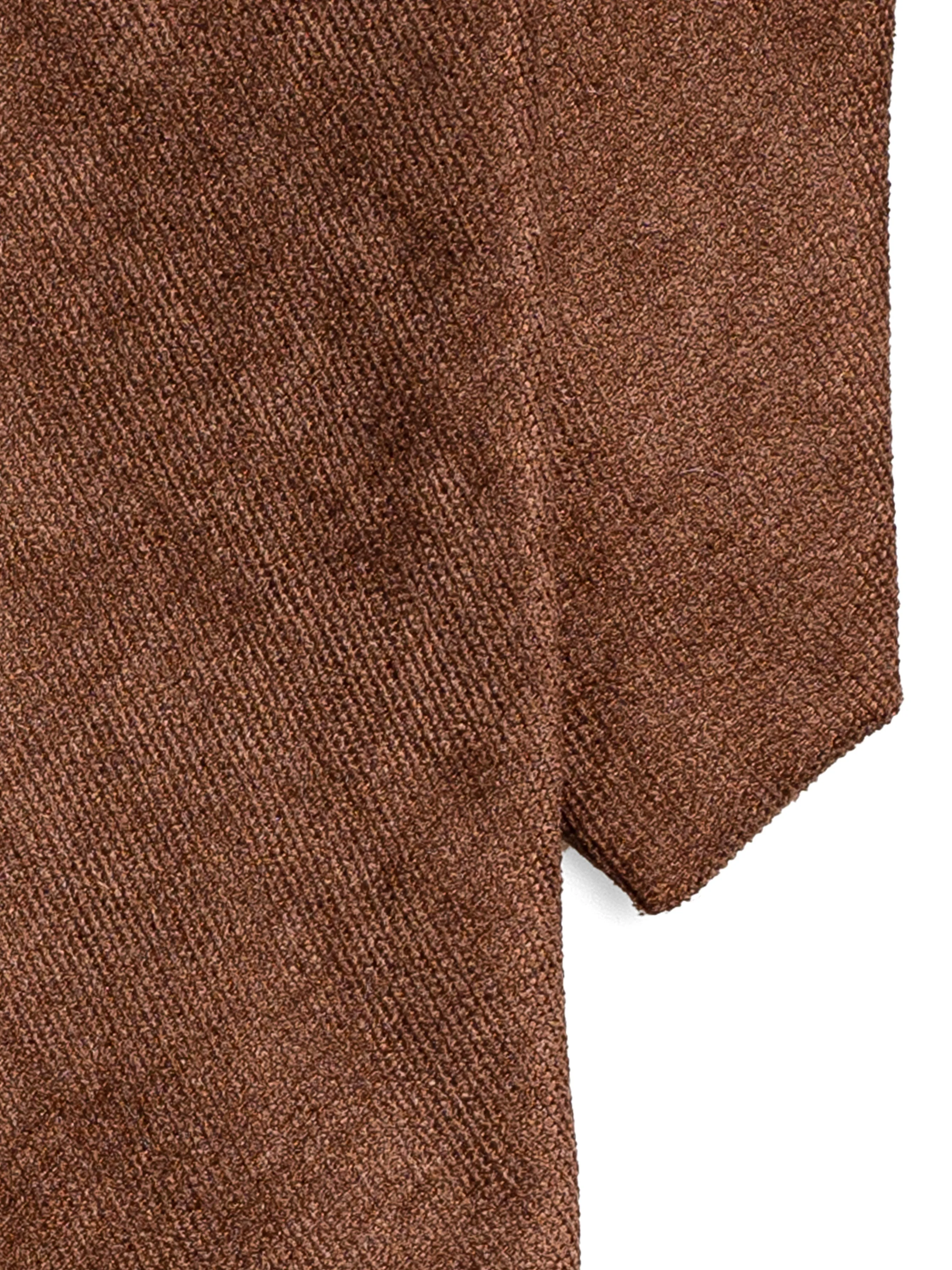 Cotton Tie - Coffee Brown