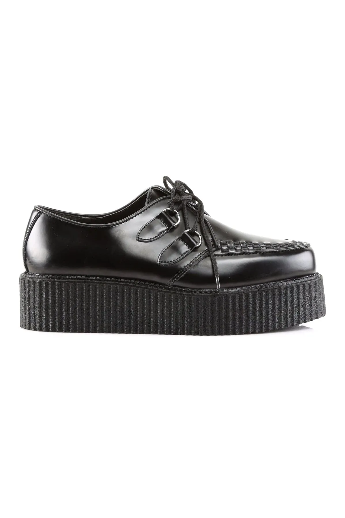 CREEPER-402 Black Leather Creeper