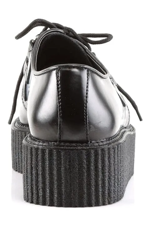 CREEPER-402 Black Leather Creeper