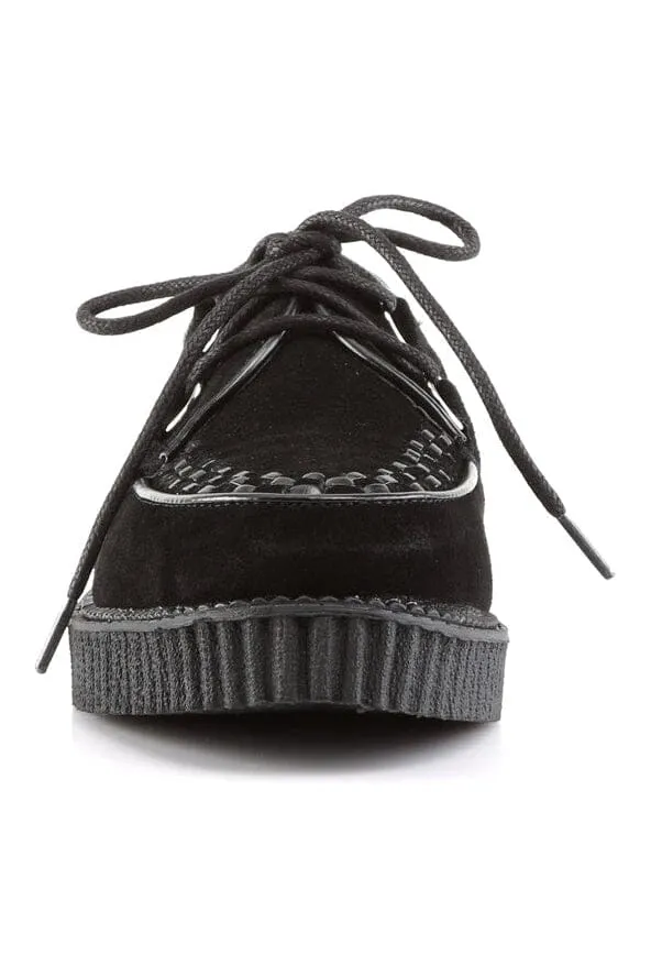 CREEPER-602S Black Suede Leather Creeper