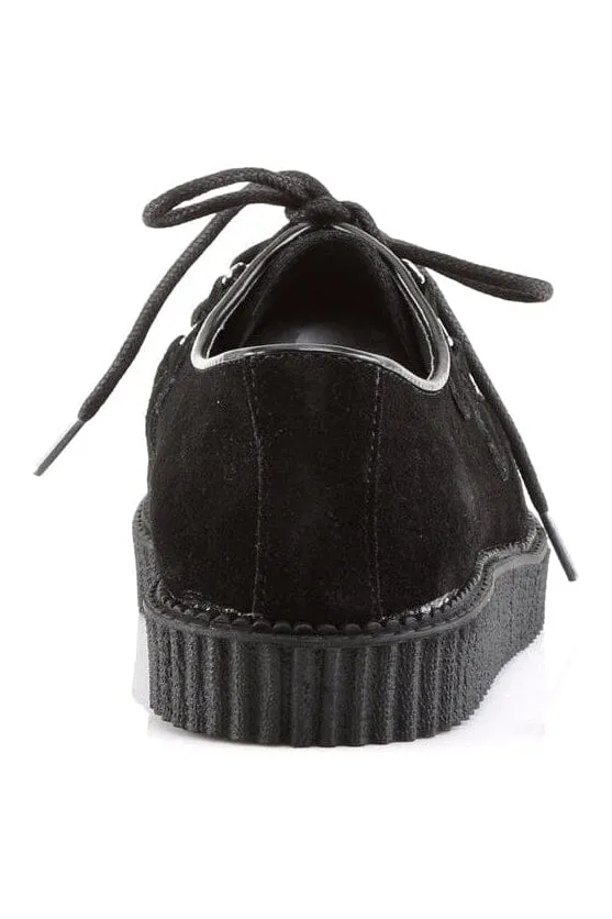CREEPER-602S Black Suede Leather Creeper