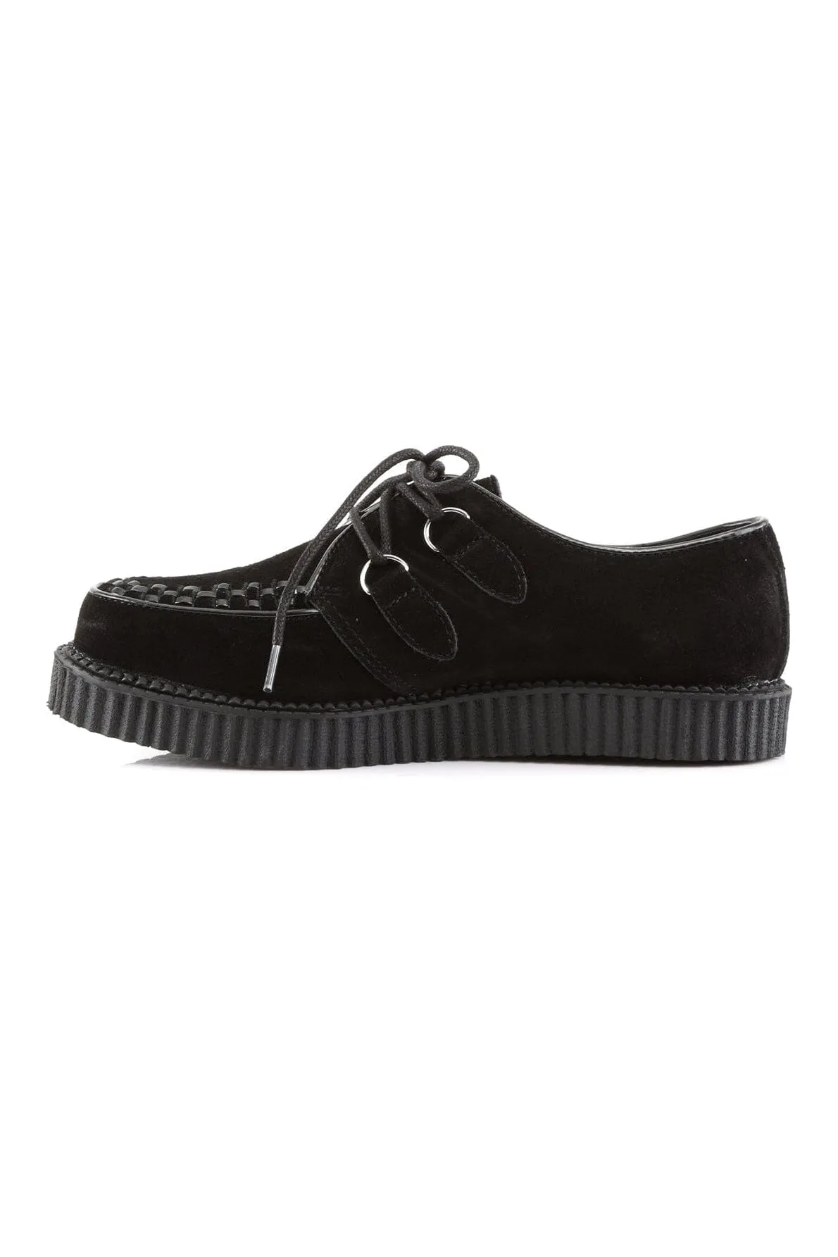 CREEPER-602S Black Suede Leather Creeper