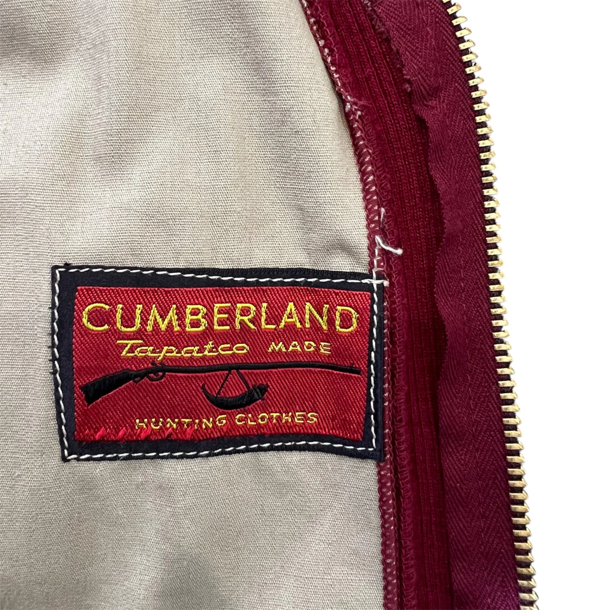 Cumberland 1950's Rare Men's Red Hunting Sweater with Suede Patches