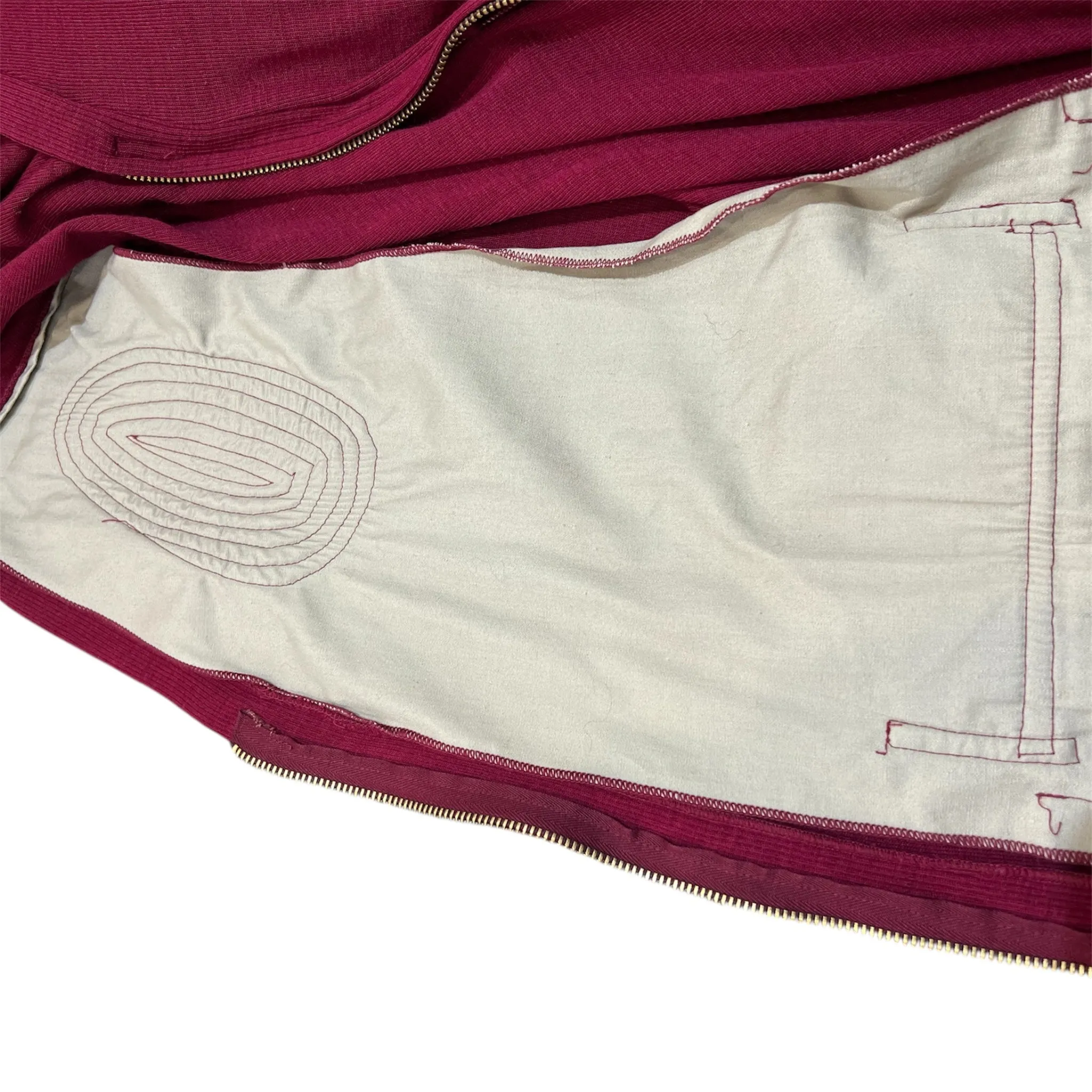 Cumberland 1950's Rare Men's Red Hunting Sweater with Suede Patches