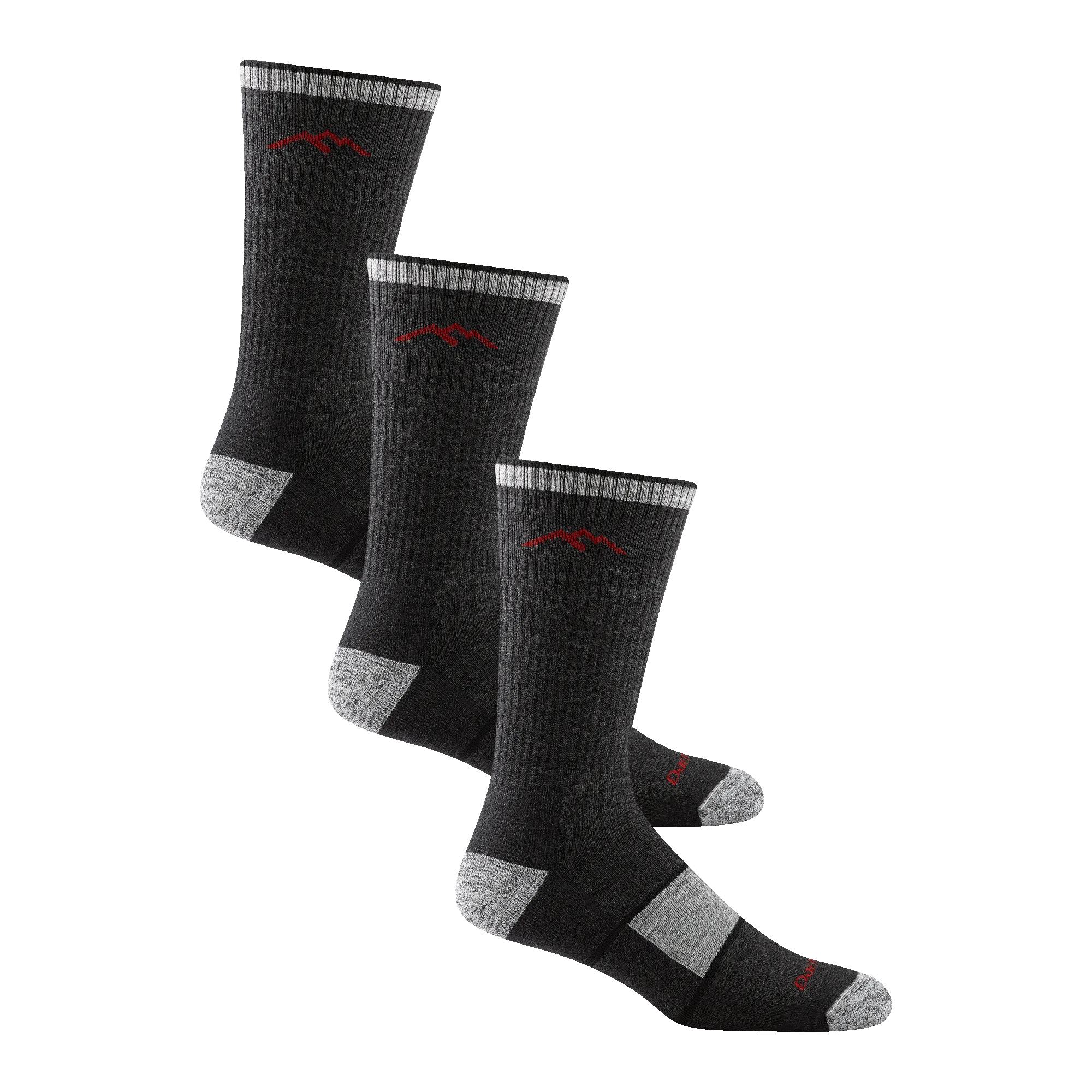 Darn Tough Mens Hiker Boot Full Cushion Midweight 3-Pack Socks