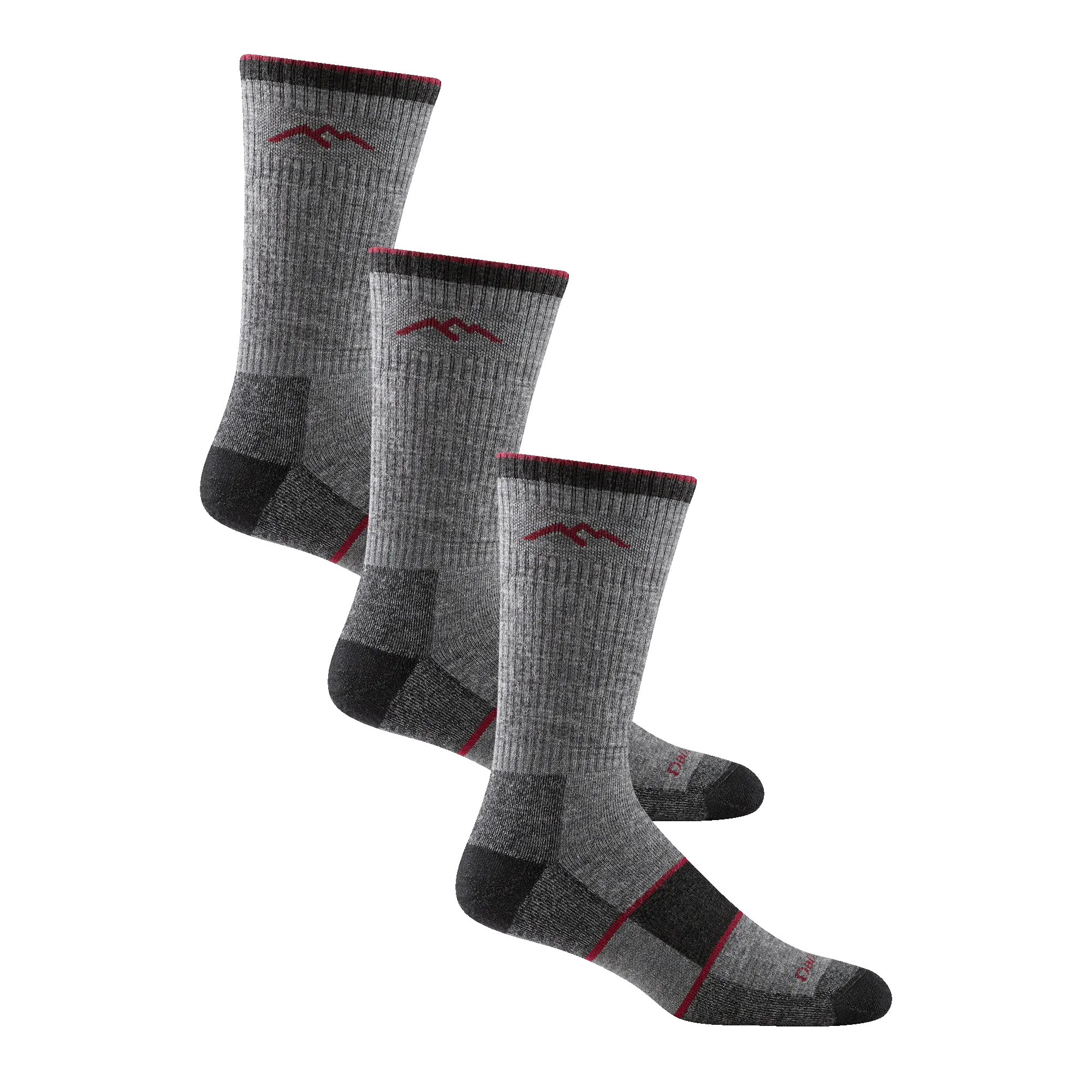 Darn Tough Mens Hiker Boot Full Cushion Midweight 3-Pack Socks