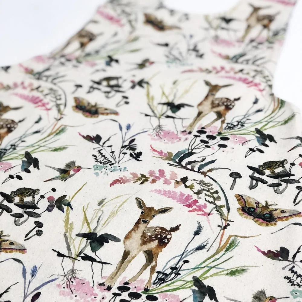 Deep Forest Cotton Pinafore Apron