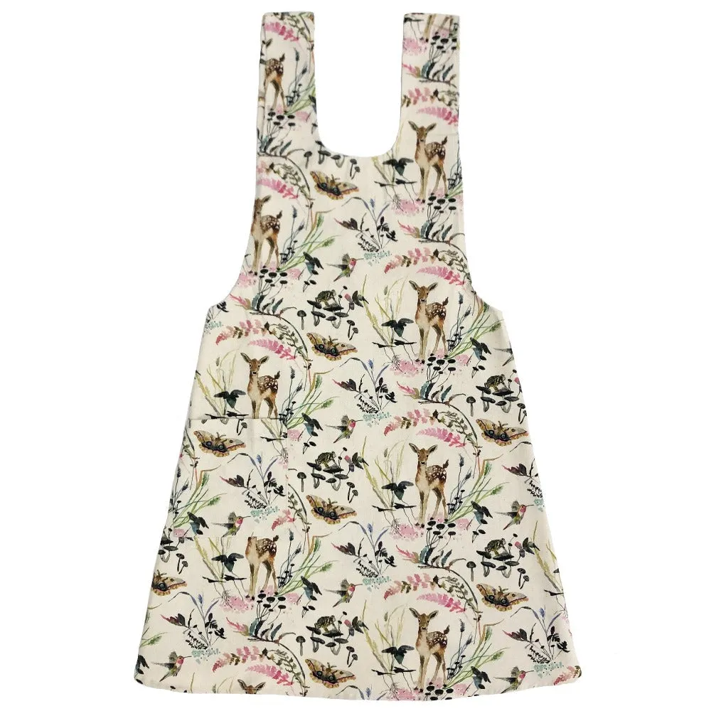Deep Forest Cotton Pinafore Apron