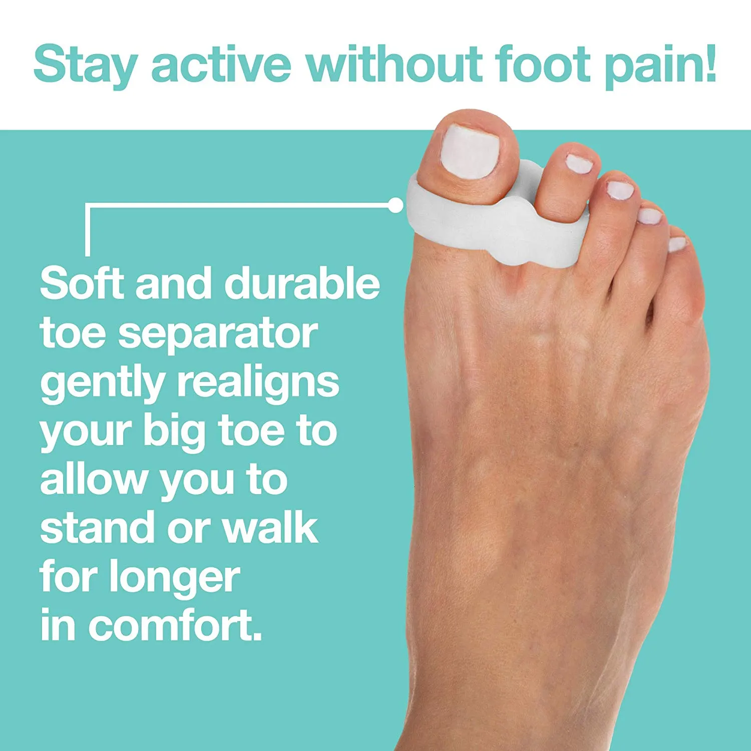 Double Loop Gel Toe Corrector for Bunions