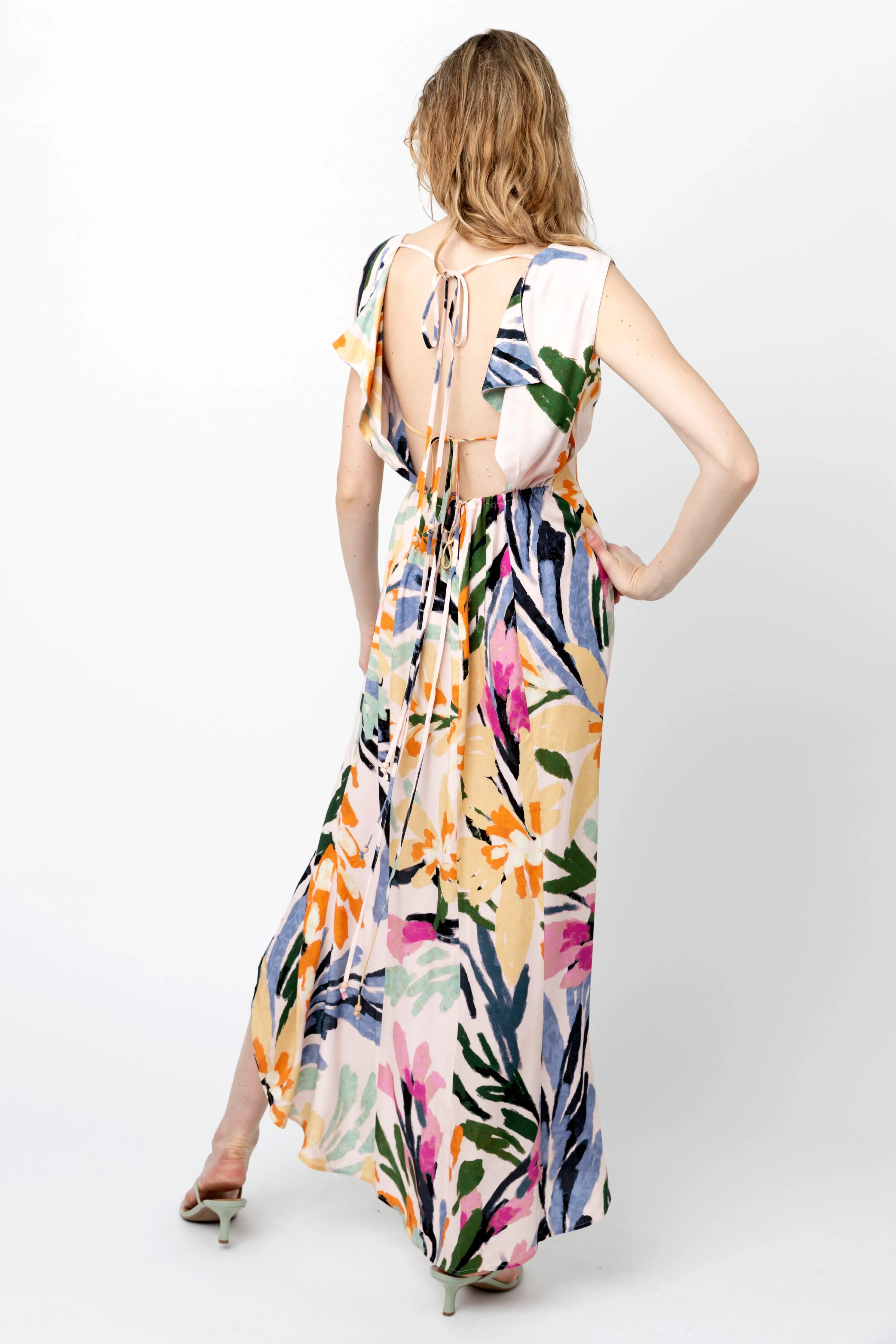 Draped Back Dress