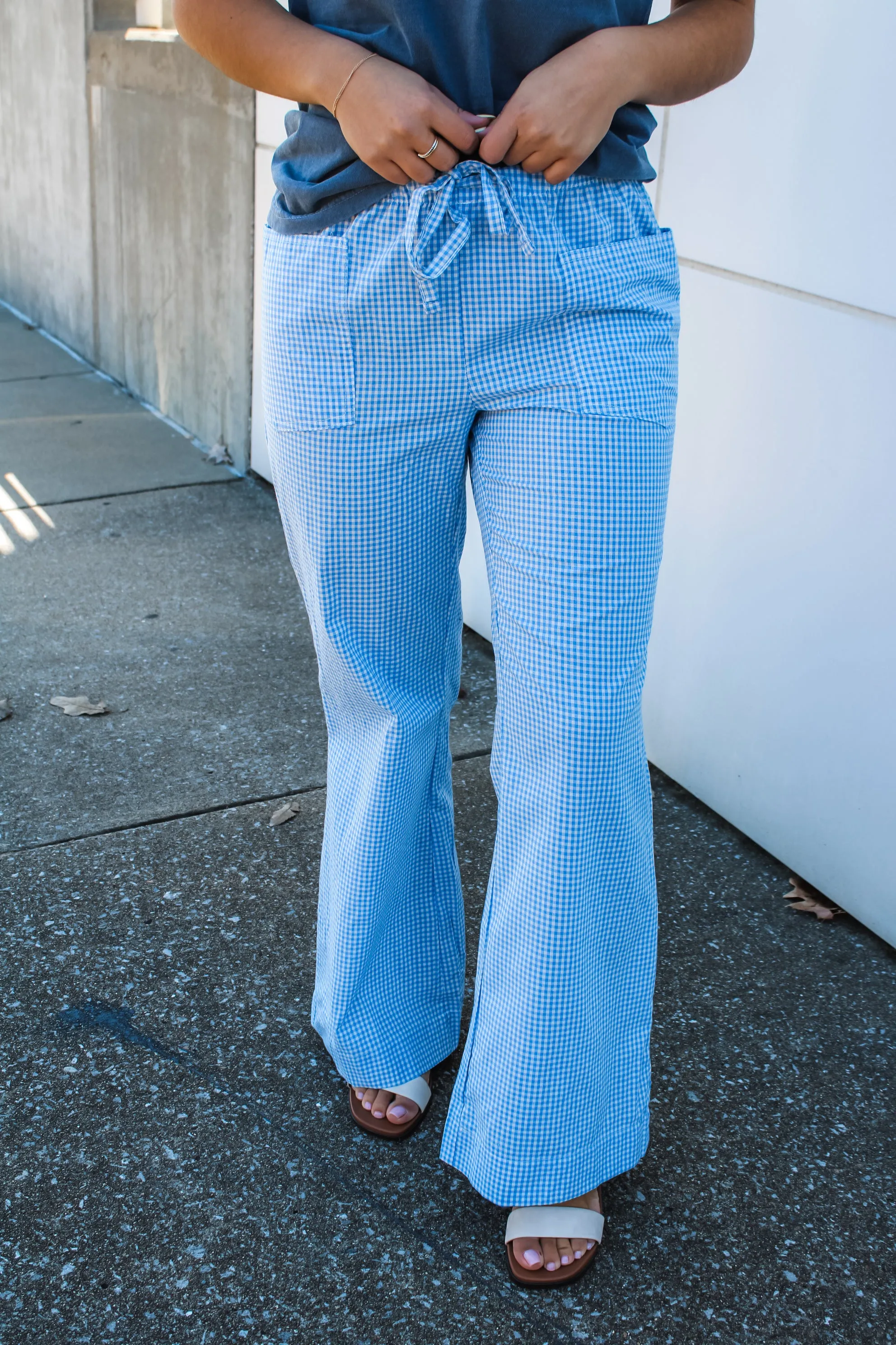 Dreamy Days Gingham Pants • Blue