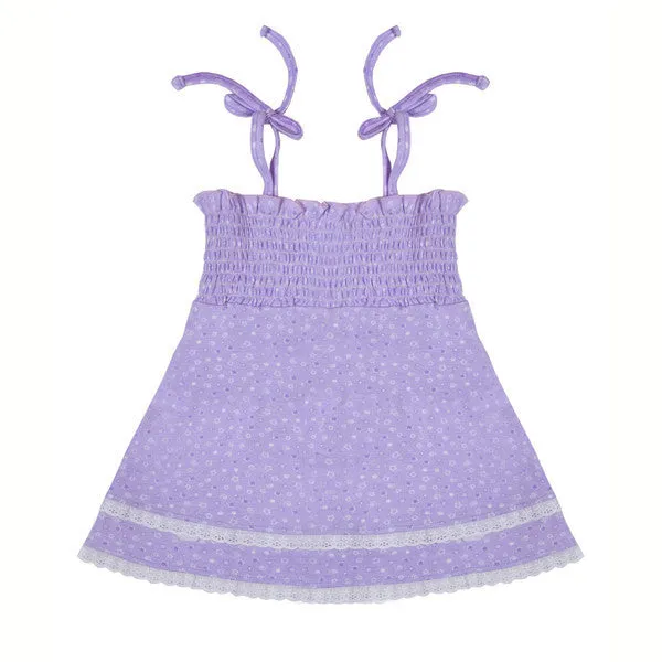 Dress Purple Star - Organic Baby Clothes