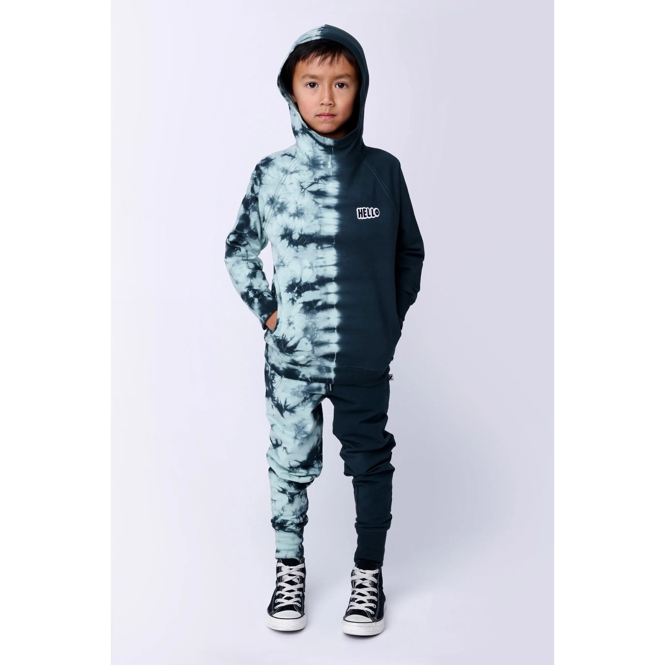 Duo Tie Dye Trackies - Forest