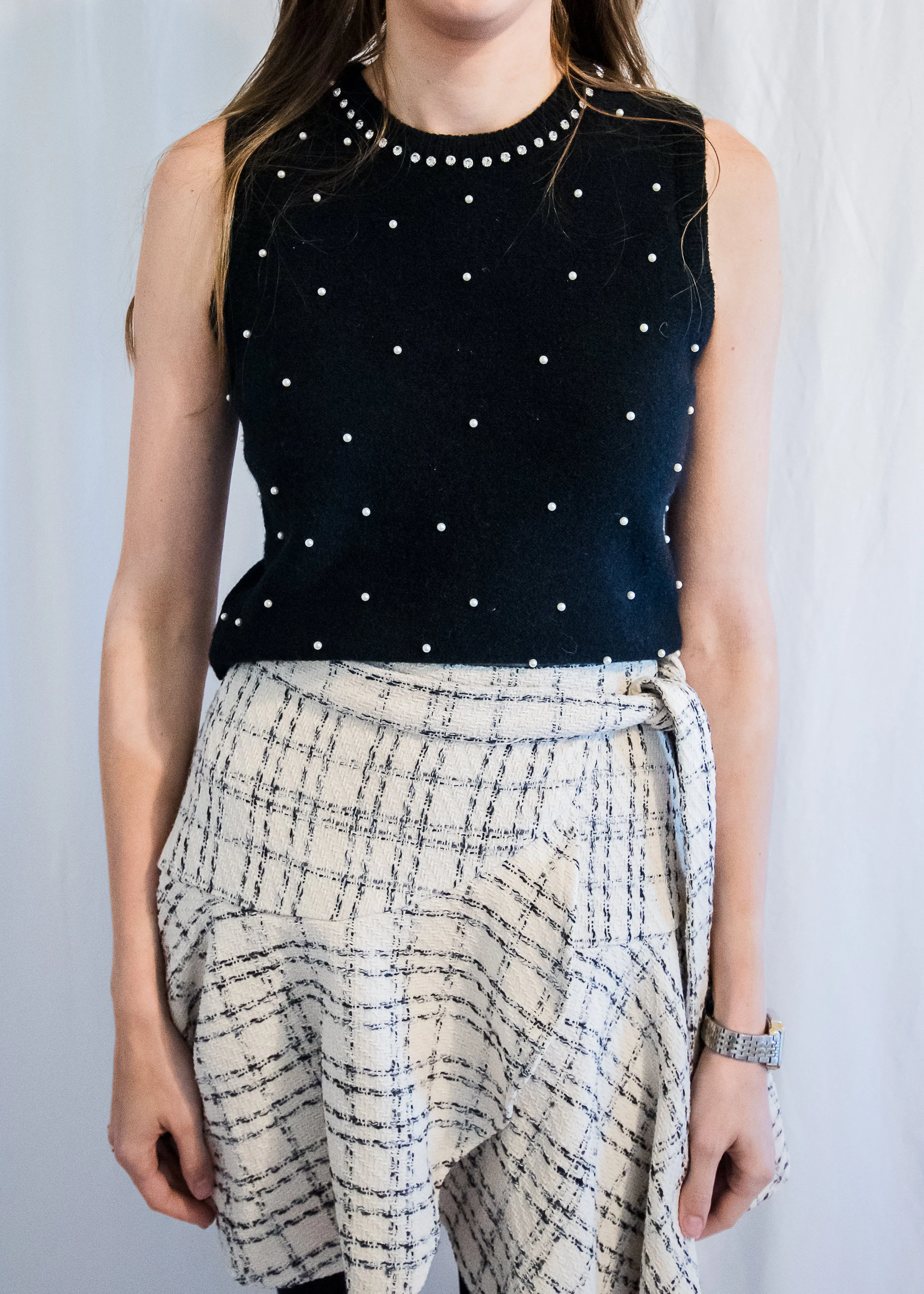 Embellished Sweater Vest