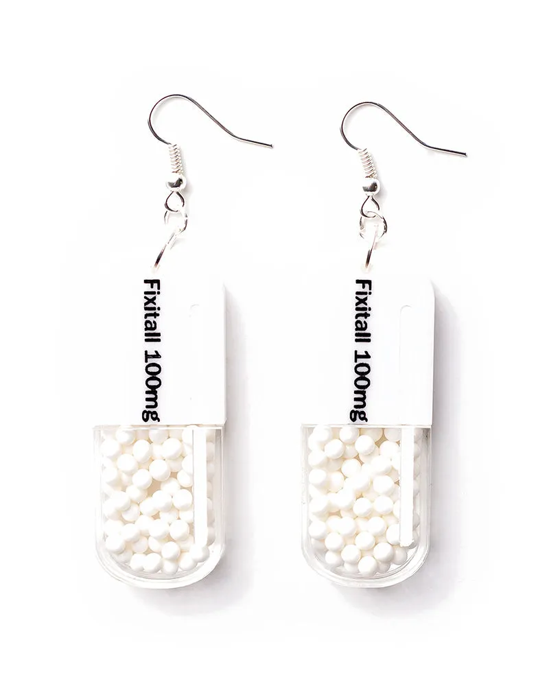 Fixitall 100mg Earrings White