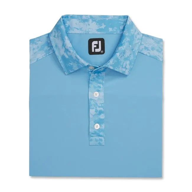 FootJoy Men's Lisle Cloud Camo Trim Self Collar