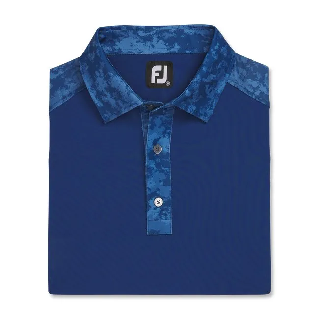FootJoy Men's Lisle Cloud Camo Trim Self Collar
