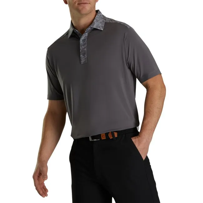 FootJoy Men's Lisle Cloud Camo Trim Self Collar
