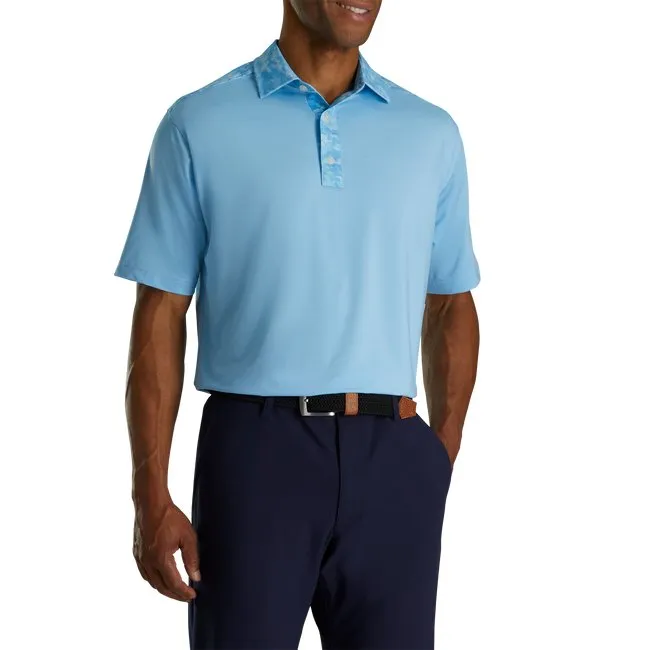 FootJoy Men's Lisle Cloud Camo Trim Self Collar