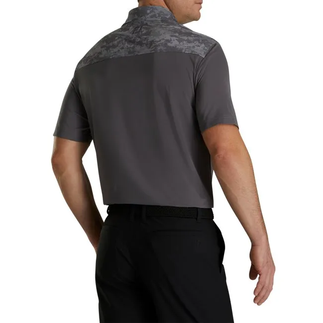 FootJoy Men's Lisle Cloud Camo Trim Self Collar