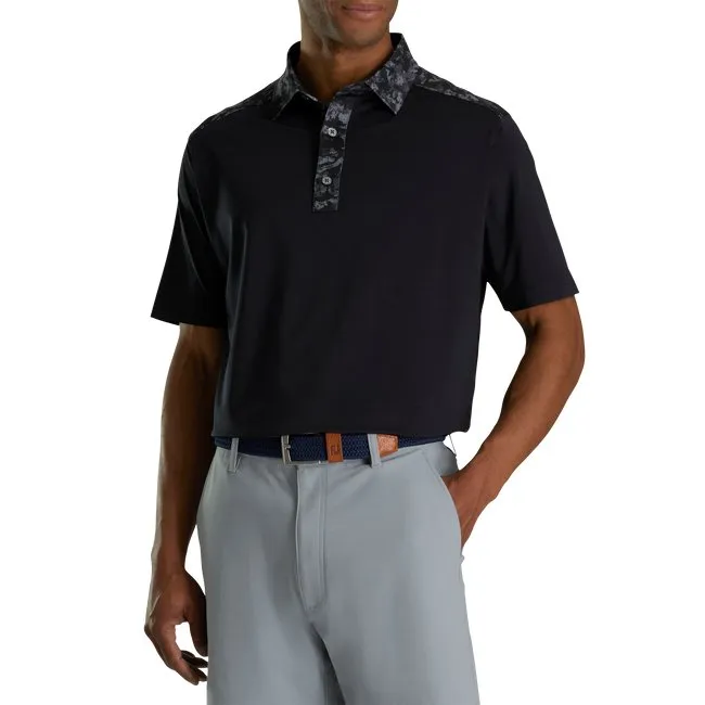 FootJoy Men's Lisle Cloud Camo Trim Self Collar