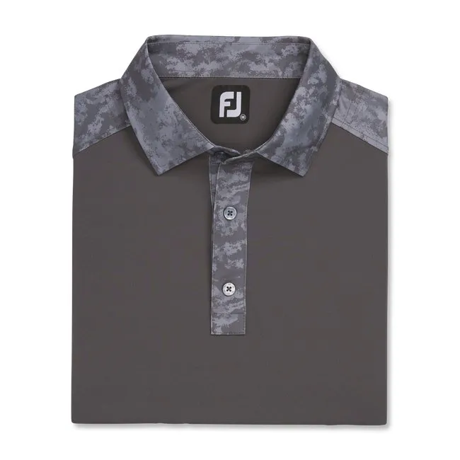 FootJoy Men's Lisle Cloud Camo Trim Self Collar