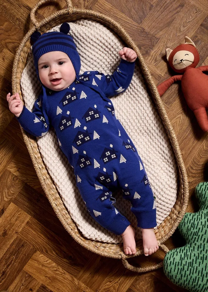 Forest & Damson Set - Blueberry Playsuit & Hat Set