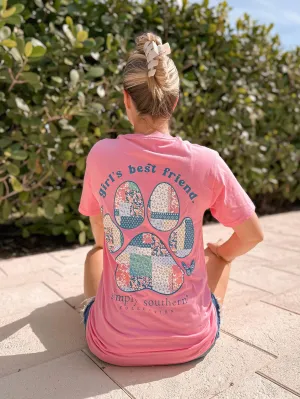 'Girl's Best Friend' Pawprint Short Sleeve Tee by Simply Southern